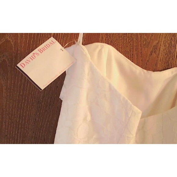 NWT Galina Davids Bridal Womens 6 Wedding Dress and Slip Lacy $600 MSRP - Picture 10 of 15